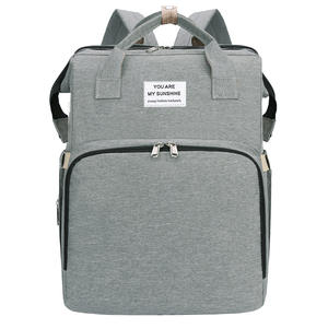 Sac à main de maternité multifonctionnel pliable imperméable personnalisé Sac à langer pour bébé Sac à dos lit Sac à langer Sac à dos pour maman - Product Image 1