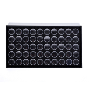 Boîte de rangement en plastique à 50 compartiments pour nail art, présentoir amovible anti-poussière pour strass et bijoux, logo personnalisé - Product Image 2