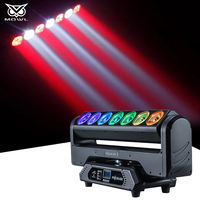 Lumière de scène LED murale rotative 7x15W Pixel Blade 4 en 1 RGBW pour Noël, DMX512, intérieur, pour parc à thème, DJ, scène, discothèque