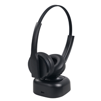 T06CE Nirkabel 2.4G Profesional Berkabel & Nirkabel 2 in 1 Headphone Call Center Peredam Kebisingan ENC Tingkat Tinggi Grosir Headset