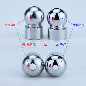 Rallonge de douche universelle à 4 points avec tête de douche à bille mobile, flexible et articulée, pour salle de bain - Product Image 5