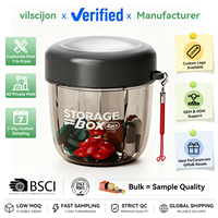 Boîte à pilules portable à 4 compartiments, organiseur détachable en ABS et PS, étui de voyage pour médicaments, rangement quotidien de vitamines pour sac à main et poche Vilscijon