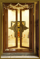 Portes d'église en bois massif de style traditionnel sur mesure, design imperméable, utilisation extérieure et intérieure, restaurants, hôtels, mosquées