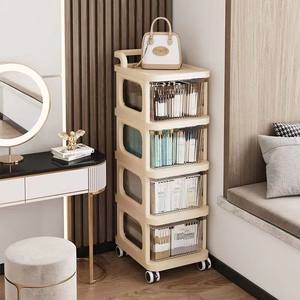 Étagère de rangement domestique en gros, meuble de rangement pour jouets d'enfants, étagère mobile avec roulettes, conteneur en plastique - Product Image 6