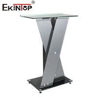 Púlpito de iglesia de cristal moderno Ekintop, muebles comerciales, atril, soportes de púlpito para Iglesia