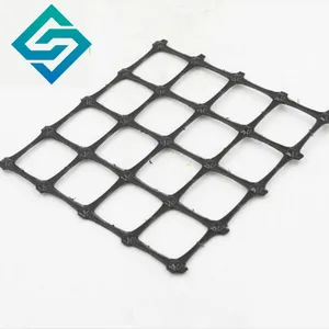 Biaxial Stretch Plastic Geogrid Are Used For Soft Soil Road Reinforcement Mine And Retaining Wall Reinforcement