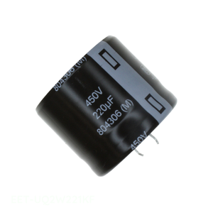 Condensateur traversant à monture en surface (SMD) en aluminium 220 µF 20 % 450 V SNAP TH EET-UQ2W221KF - Product Image 1