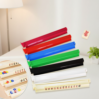 Support de présentation de mahjong moderne en acrylique, support magnétique pliable en forme de vague, organisateur de mahjong américain de luxe et décoration de table sculpturale