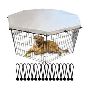 Couverture de parc pour chiens Fournir des zones ombragées pour les animaux de compagnie Intérieur Extérieur 24 "<span class=keywords><strong>Playpen</strong></span> 8-Panel <span class=keywords><strong>Pet</strong></span> <span class=keywords><strong>Playpen</strong></span> Top Cover - Product Image 3