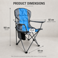 Chaise pliante d'extérieur légère, robuste et stable à dossier haut, portable pour jardin, camping, pêche, plage, loisirs, style moderne