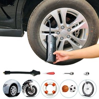 Pompe à air pour pneus de voiture 100 PSI, mini pompe à air portable pour voiture, compresseur d'air numérique automatique à LED, gonflage de pneus sans fil