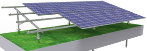 Support de système solaire au sol en acier au carbone pré-assemblé avec vis de mise à la terre ou poteau en béton - Product Image 5