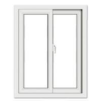 HOTIAN-Marco de PVC para puertas y ventanas de patio, grill de vidrio, doble acristalado, UPVC, FRANCÉS