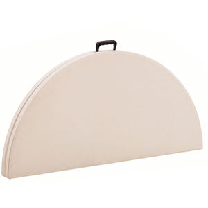 Tamanho grande mesa de jantar ao ar livre assento 8 mesa design para eventos mdf top metal pernas mesas dobráveis e cadeiras para eventos - Product Image 3