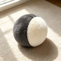 Jouet pour animaux de compagnie en peluche ronde personnalisé, conception OEM, tissu doux, cadeau de fête, approvisionnement en gros pour petits animaux