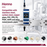 Débitmètre à ultrasons numérique Honno, capteur de débit de liquide portable non invasif, personnalisable OEM pour les tests d'eau généralistes
