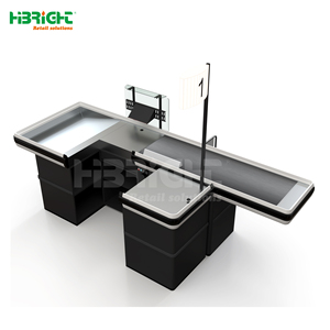 Highbright-Mostrador de pago de supermercado personalizado, Mostrador de servicio de tienda con función de cinturón - Product Image 2