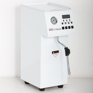 Économique efficace <span class=keywords><strong>Mousseur</strong></span> à lait actionné électrique double vapeur machine à mousser le lait acier inoxydable - Product Image 3