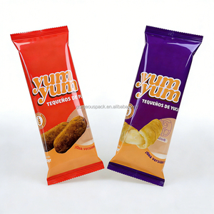 ถุงพลาสติกใสแบบซีลกลางสำหรับบรรจุข้าวโพดคั่ว มันฝรั่งทอดกรอบ พิมพ์ลายได้ตามต้องการ - Product Image 4