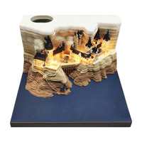 Offres hebdomadaires : Bloc-notes Cube Harry Potter, Cadeau d'anniversaire, Château Magique, Bloc-notes 3D personnalisé pour le Dropshipping