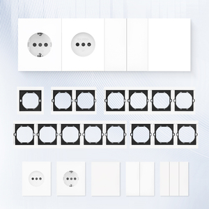 Interrupteurs et prises murales WESA ultra-minces à bouton-poussoir EU 1/2/3 voies, prise Ethernet RJ45 <span class=keywords><strong>TV</strong></span>, combinaison libre, design moderne et luxueux - Product Image 6