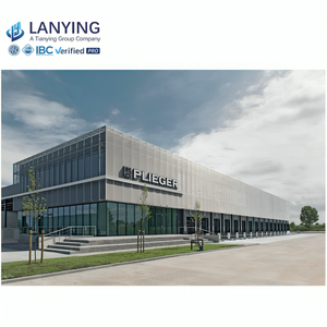 Hệ thống xây dựng nhà xưởng prefab khung thép hoàn chỉnh hiện đại cho văn phòng hoặc phòng tập thể dục với các giải pháp lưu trữ - Product Image 4