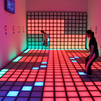 Piste de danse interactive pour jeux d'enfants 30x30cm Lumière de piste de danse interactive à LED jeux lumineu