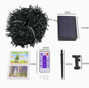 Lumière féérique solaire LED en PVC imperméable pour extérieur, décoration de jardin, lumière à piquet en forme de cerisier, de pêcher, pour Noël, mariage, fête - Product Image 3