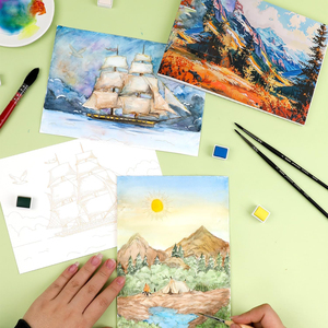Livre de <span class=keywords><strong>coloriage</strong></span> à l'aquarelle, livre d'aquarelle pour adultes : libérez votre expression artistique - Product Image 3
