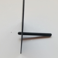 Entretoise de bureau de cylindre en aluminium noir 7*70 Dia 3-10mm épaisseur acrylique numéro de Table cadre photo barre signe attaches produit