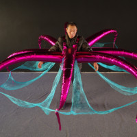 Festival Parade Décoration Gonflable Fleur Aile Performance Pvc Costumes De Performance Gonflables Pour Adulte