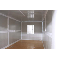 Maison modulaire de luxe prête à l'emploi, 1 chambre, 1 salon, villa préfabriquée avec panneaux sandwich en acier, meubles inclus