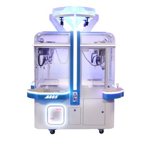 Four People Magic Cube Mini Claw Crane Machine <b>Large</b> Claw Crane Machine Coin Operated Catch <b>Doll</b> Lipstick Game Machine - Product Image 5