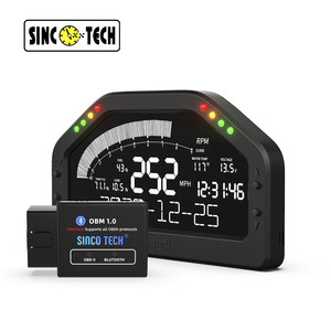 Bán hàng nóng do921 xe Dash đua Bảng điều khiển đua hiển thị obdll cho màu xanh-răng Nhiều Màu màn hình đồng hồ đo - Product Image 4