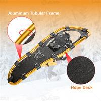 Crampons à neige XATP neufs de haute qualité avec cadre en aluminium BSCI et plateau en HDPE, fixation 1-puling, fournisseur de ski