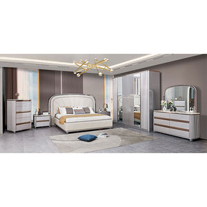 Ensemble <span class=keywords><strong>de</strong></span> meubles <span class=keywords><strong>de</strong></span> chambre à coucher <span class=keywords><strong>de</strong></span> luxe en bois, <span class=keywords><strong>lit</strong></span> double moderne, mobilier complet pour la maison, ensembles <span class=keywords><strong>de</strong></span> chambre à coucher king size en MDF - Product Image 1