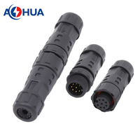 Connecteur M12 mâle-femelle étanche IP68 pour batterie et signal, 5A 2A 8 broches