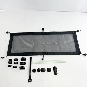 Organisateur de panier en maille pour camping en plein air pique-nique support de table pliant avec sac de rangement sous la table pour cours de corde - Product Image 4