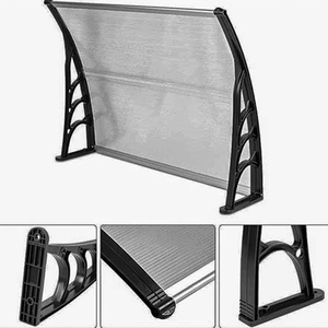 Fenêtres modernes en polycarbonate, abri contre la pluie pour fenêtre, auvent, pergola, gazebo ou pavillon, porte d'entrée - Product Image 5