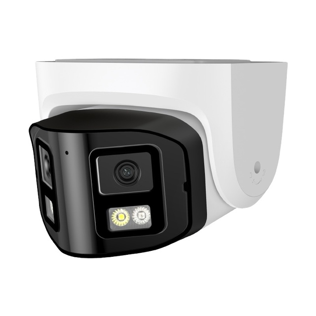 8MP Dual-lens POE IP Security Camera with 180 Panoramic View Outdoor Two Way Talk Smart Color Night Outdoor 4K Network Camera