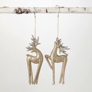 Adornos colgantes decorativos de reno de Metal, adornos navideños, accesorios colgantes para árboles de vacaciones, decoración festiva para el hogar, decoración de fiesta - Product Image 1