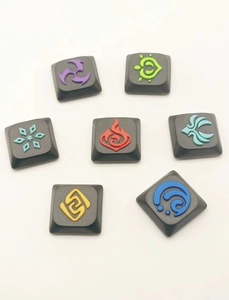 คีย์แคปงานแฮนด์เมดจาก <span class=keywords><strong>Genshin</strong></span> <span class=keywords><strong>Impact</strong></span> สำหรับสวิตช์แบบ Low Profile เช่น Cherry, Gateron, TTC - Product Image 3