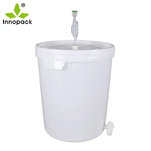 30L clear wholesale plastic beer fermenter with faucet for homebrew