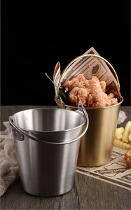 ถังใส่น้ำแข็งทำจากโลหะถังใส่<span class=keywords><strong>1L</strong></span> แชมเปญเบียร์ถังใส่ไก่ทอดสีทองสำหรับขนมขบเคี้ยว - Product Image 2