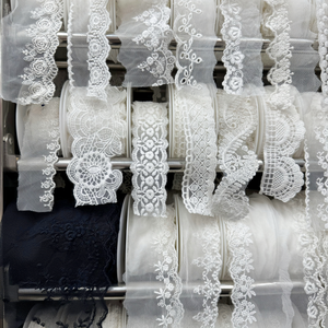 قماش جاكار بروكار أفريقي فاخر أبيض من إركومي، دانتيل دبي لتشذيب فساتين الزفاف النيجيرية وفساتين والدة العريس - Product Image 1