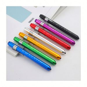 Bright Yellow LED Flashlight AAA Battery for Medical Professionals Aluminum Alloy Inspection Light for Doctors Nurses Home Use