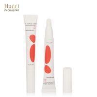 Tube souple vide personnalisé D19 10 ml pour cosmétiques, crème pour les yeux, huile à lèvres, gloss, avec applicateur en céramique