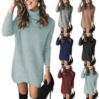 סיטונאי supplers לסרוג סוודרים שמלה מותאם אישית לנשים
