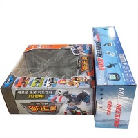 Boîte d'emballage personnalisée pour jouets de fenêtre, boîte en carton robot transformable avec impression de logo, pour jouets pour enfants, fabrication sur mesure