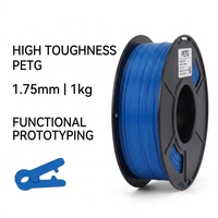 Filamento PETG de Alta Resistencia BIGGOLDEGG de 1.75 mm y 1 kg, Material de Impresión 3D FDM para Piezas Funcionales, Modelos y Prototipos